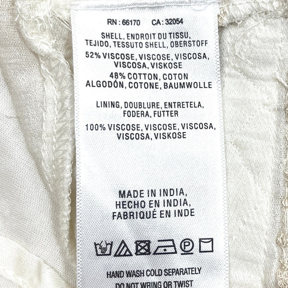 Anthropologie Akemi & Kin Tunic Lace Dress Size M PETITE Ivory Embroidered - Picture 8 of 8